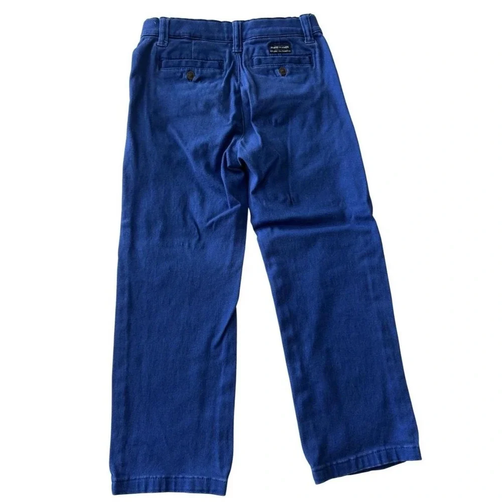 Cute coordinated toddler boys outfit! Janie and Jack blue pants & Sweatshirt